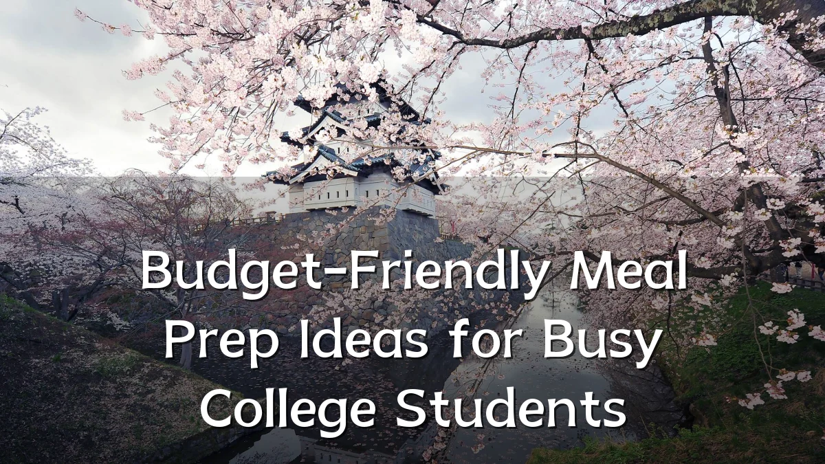Budget-Friendly Meal Prep Ideas for Busy College Students