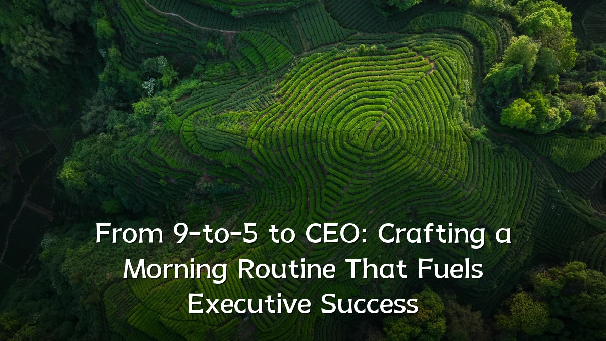 From 9-to-5 to CEO: Crafting a Morning Routine That Fuels Executive Success