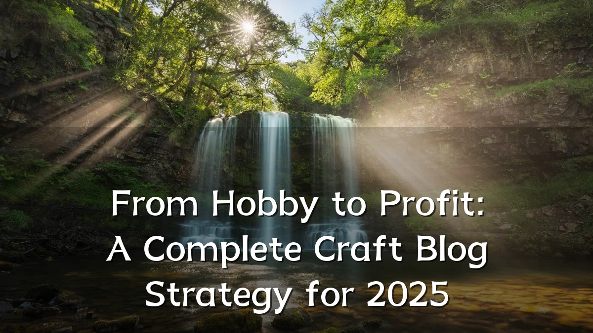 From Hobby to Profit: A Complete Craft Blog Strategy for 2025