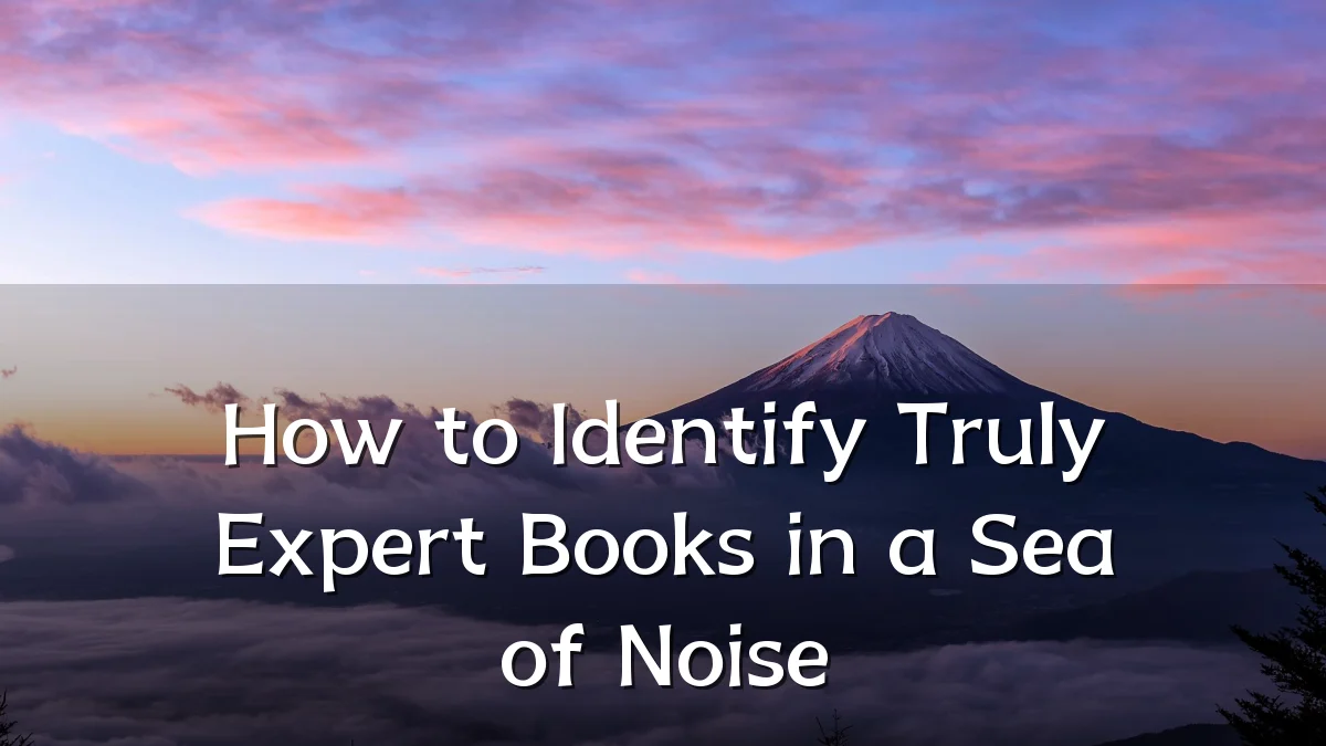 How to Identify Truly Expert Books in a Sea of Noise