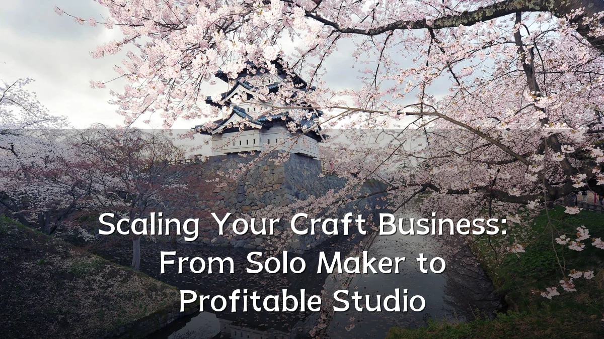 Scaling Your Craft Business: From Solo Maker to Profitable Studio
