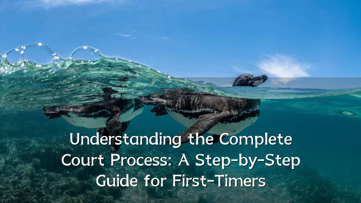 Understanding the Complete Court Process: A Step-by-Step Guide for First-Timers